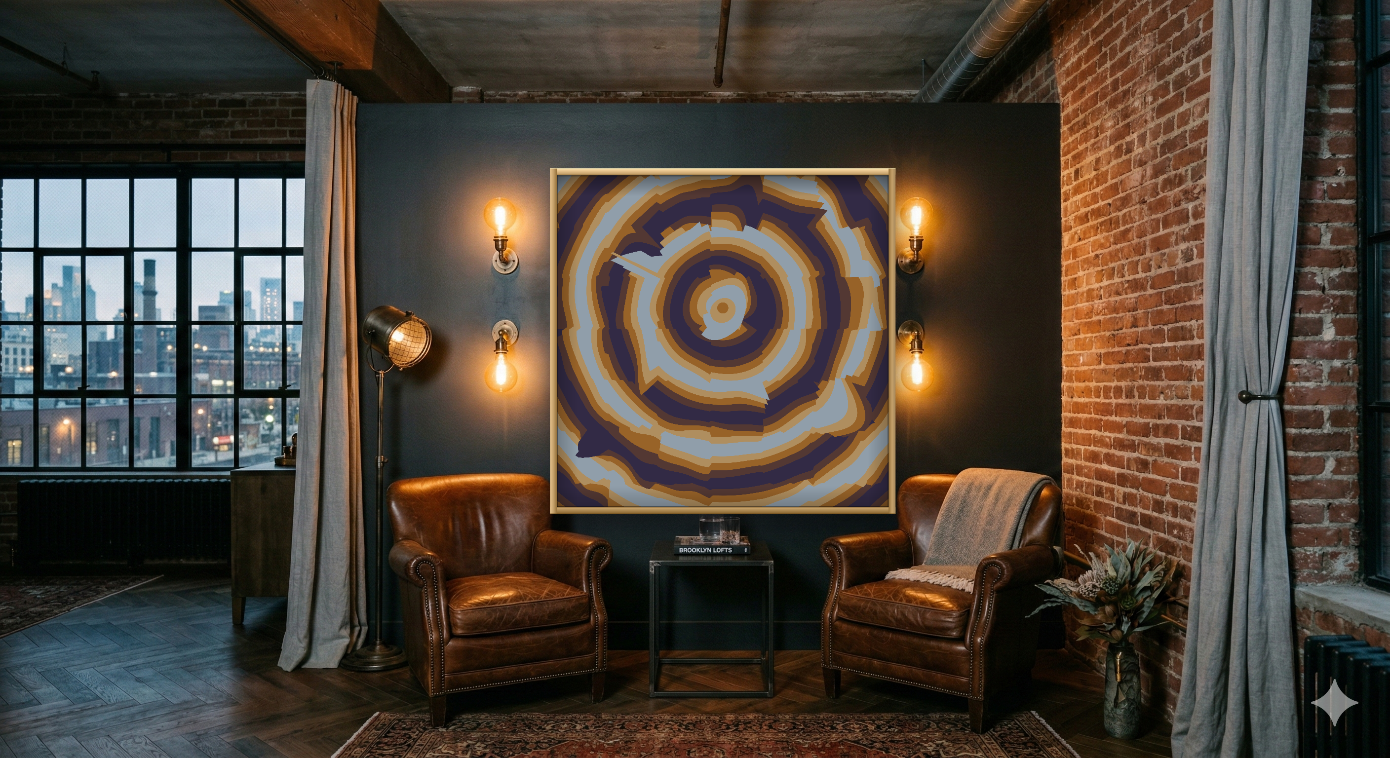 Industrial hotel setting