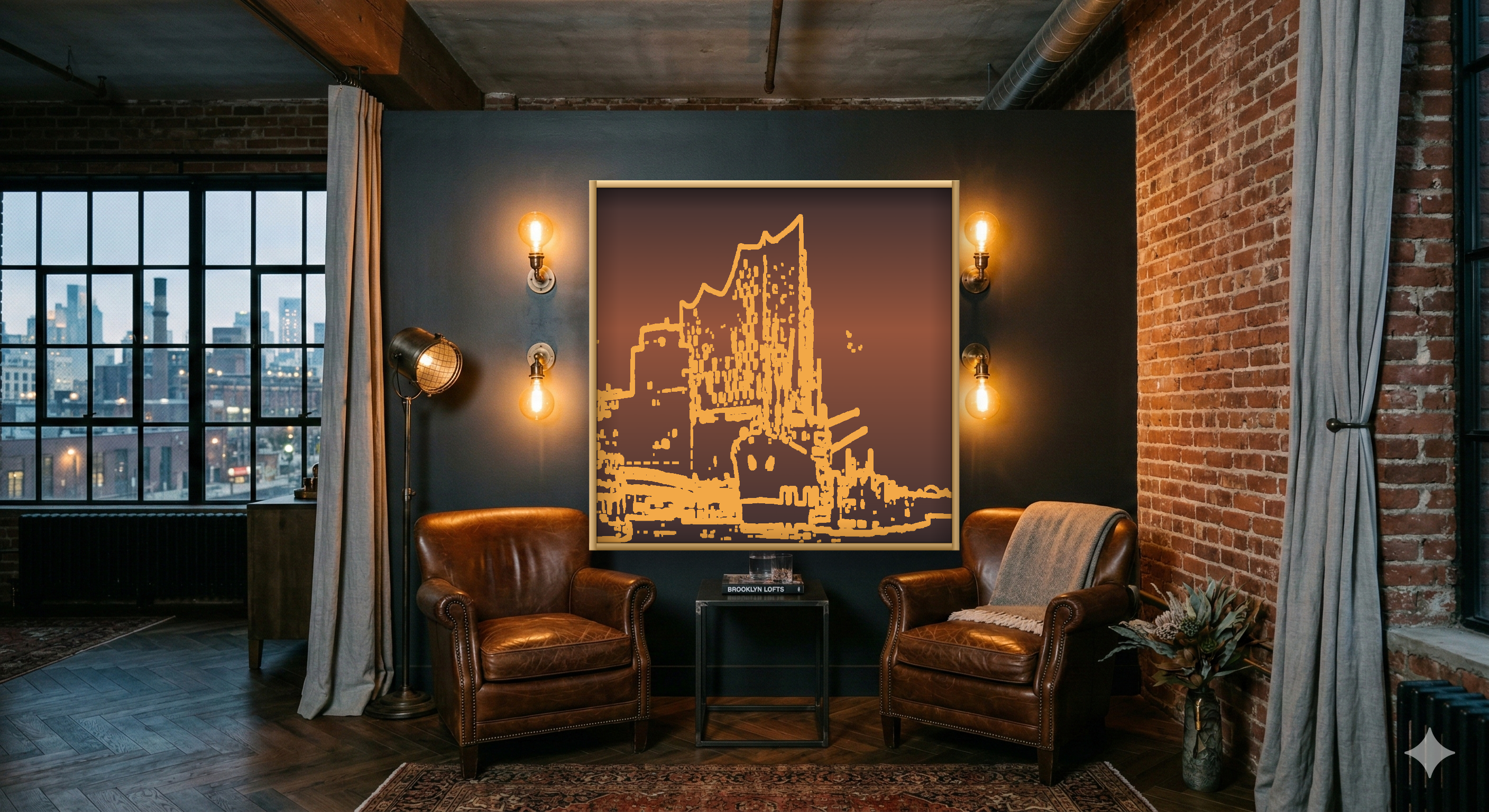 Industrial hotel setting