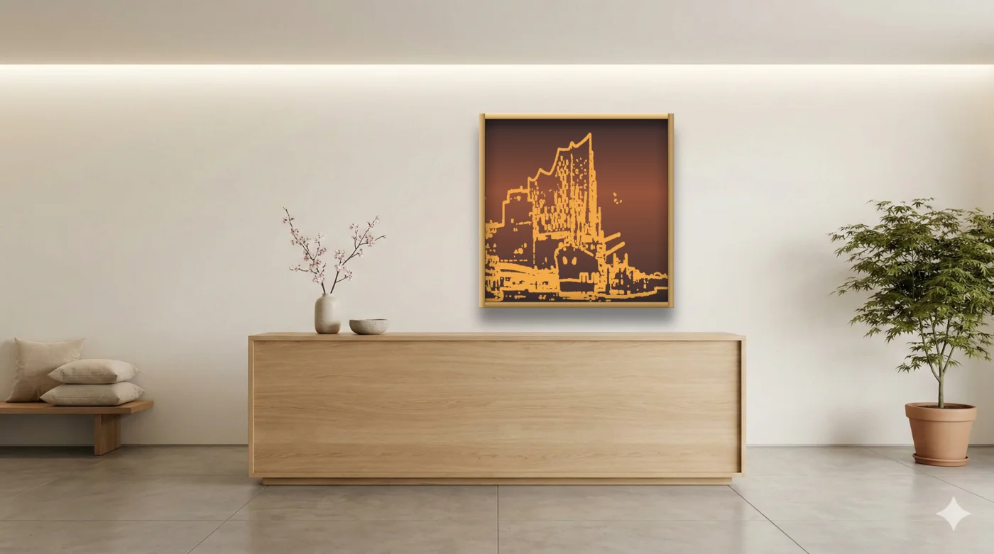 Japandi hotel setting