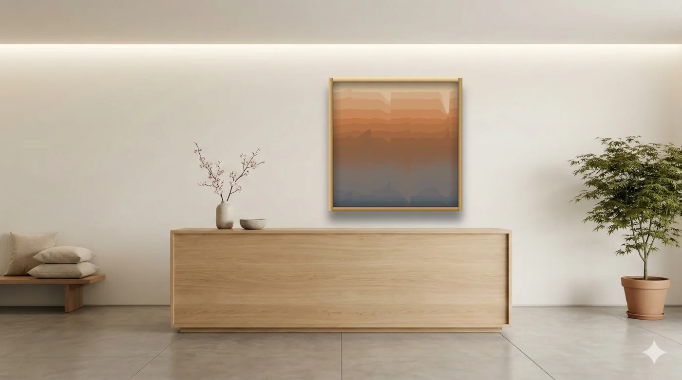 Japandi hotel setting