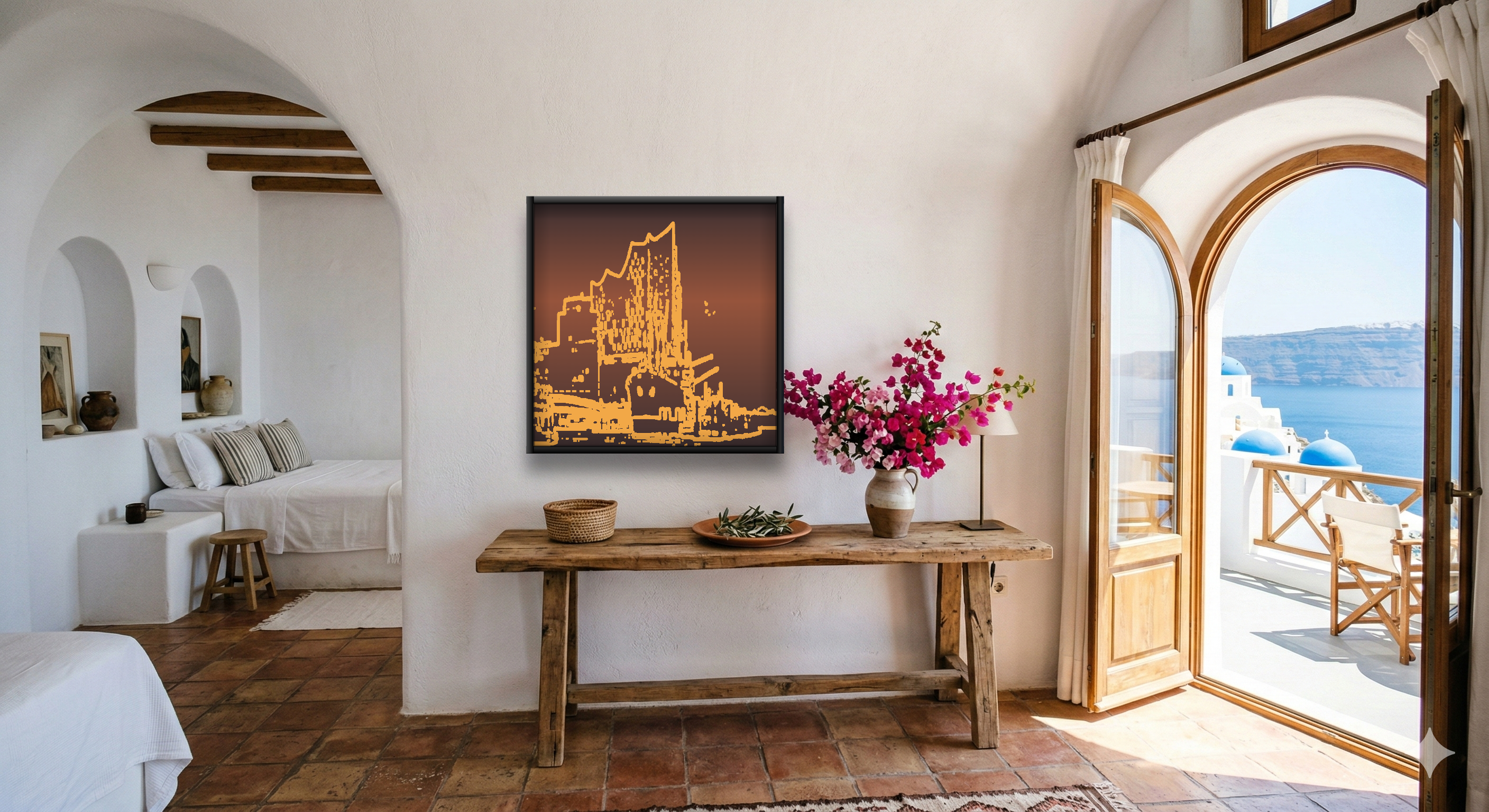 Mediterran hotel setting