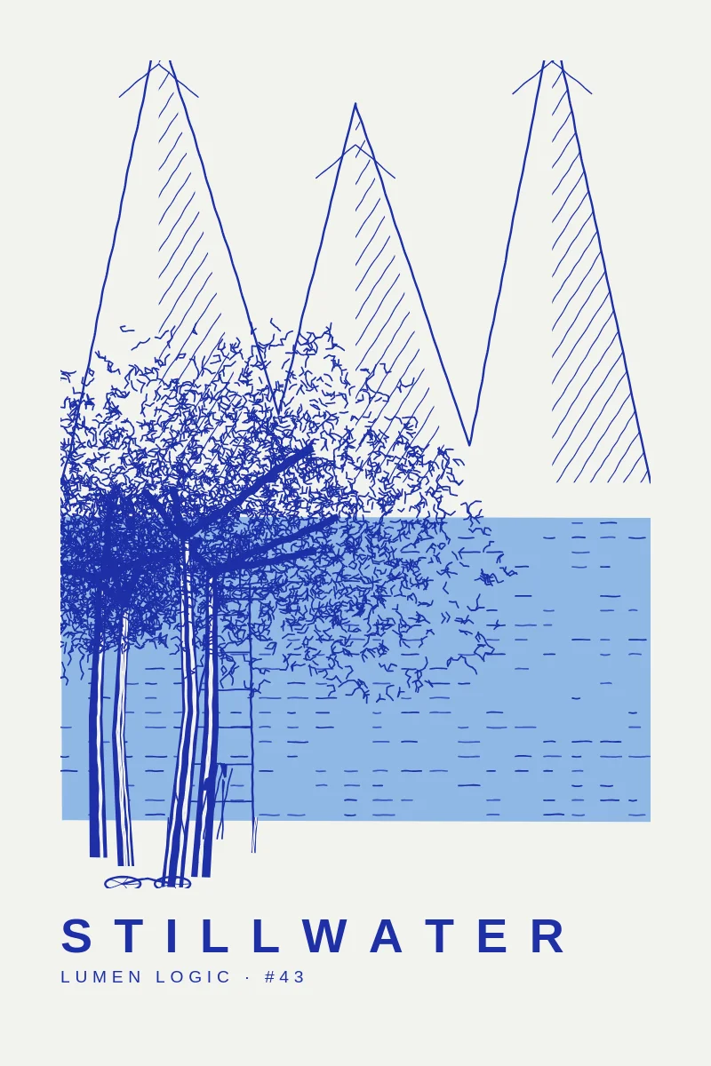 Bleu Coast — generative artwork by Lumen & Logic