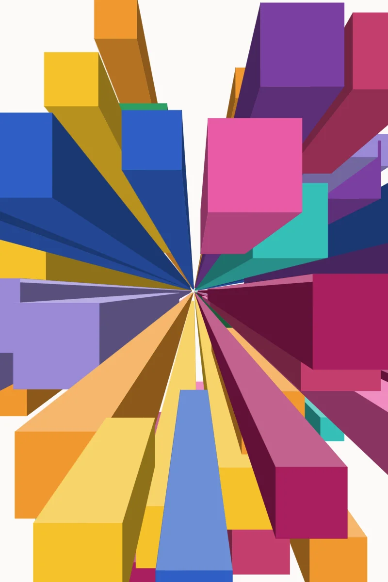 Block Burst — generative artwork by Lumen & Logic