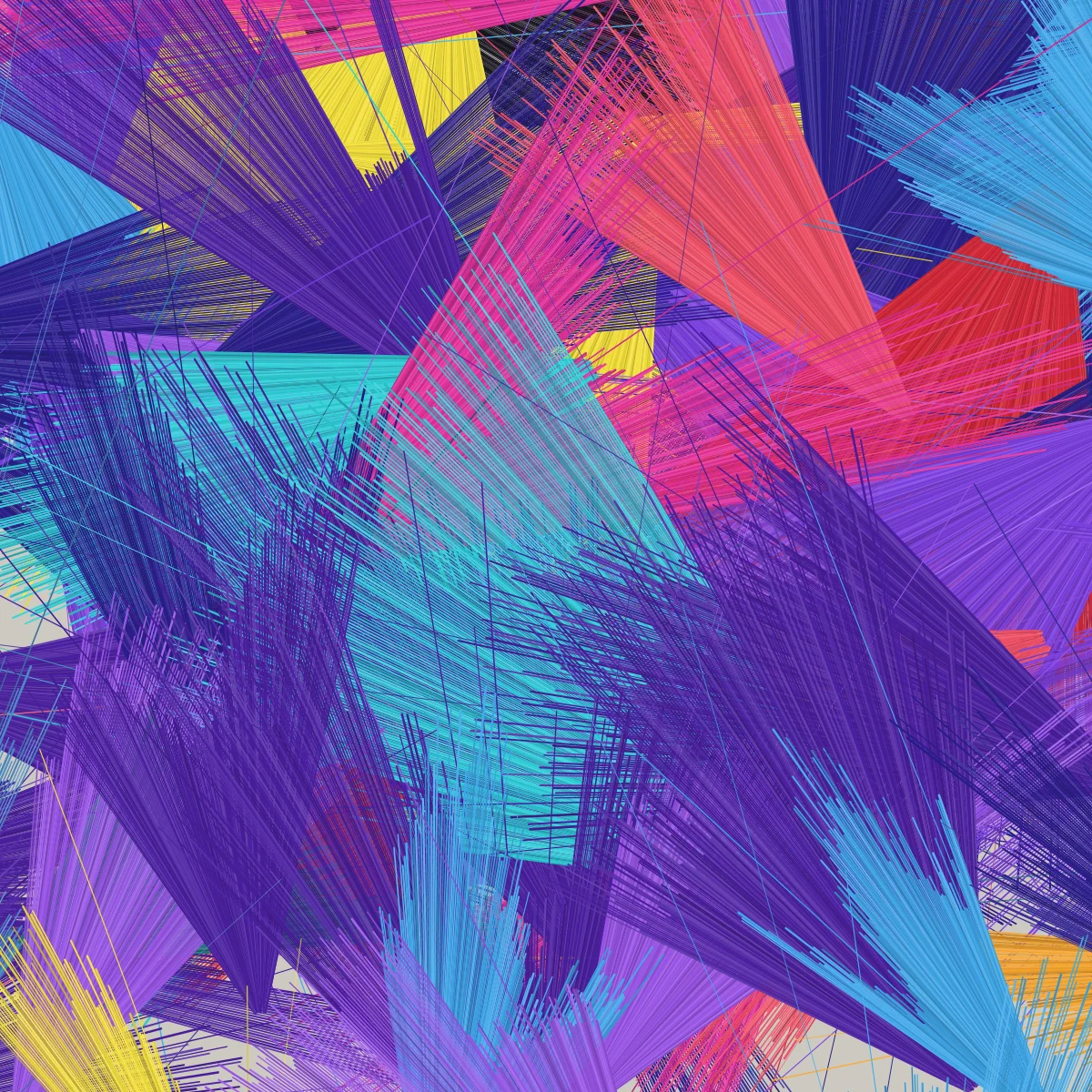 Bristle Burst — generative artwork by Lumen & Logic