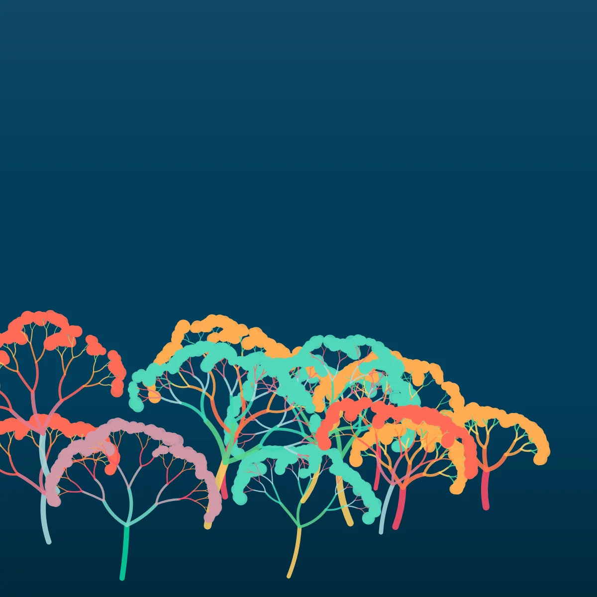 Coral — generative artwork by Lumen & Logic