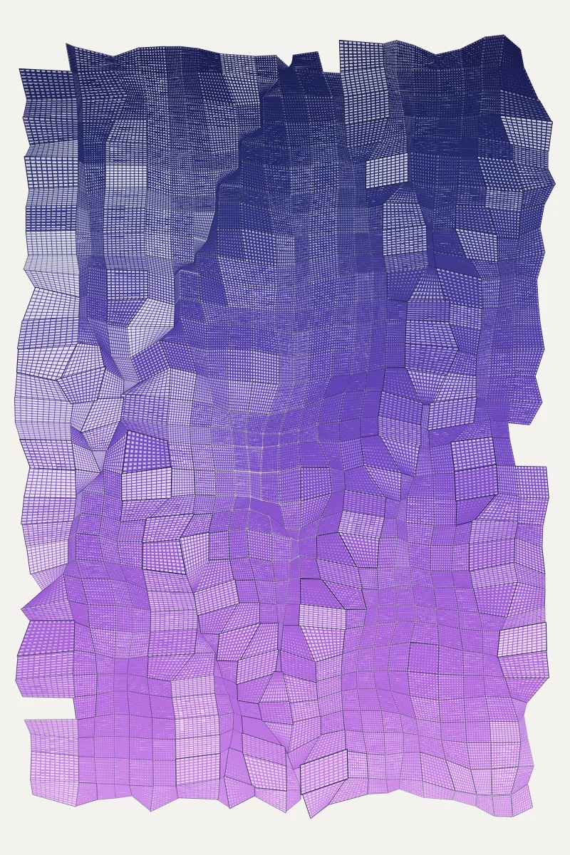Crease Lattice — generative artwork by Lumen & Logic