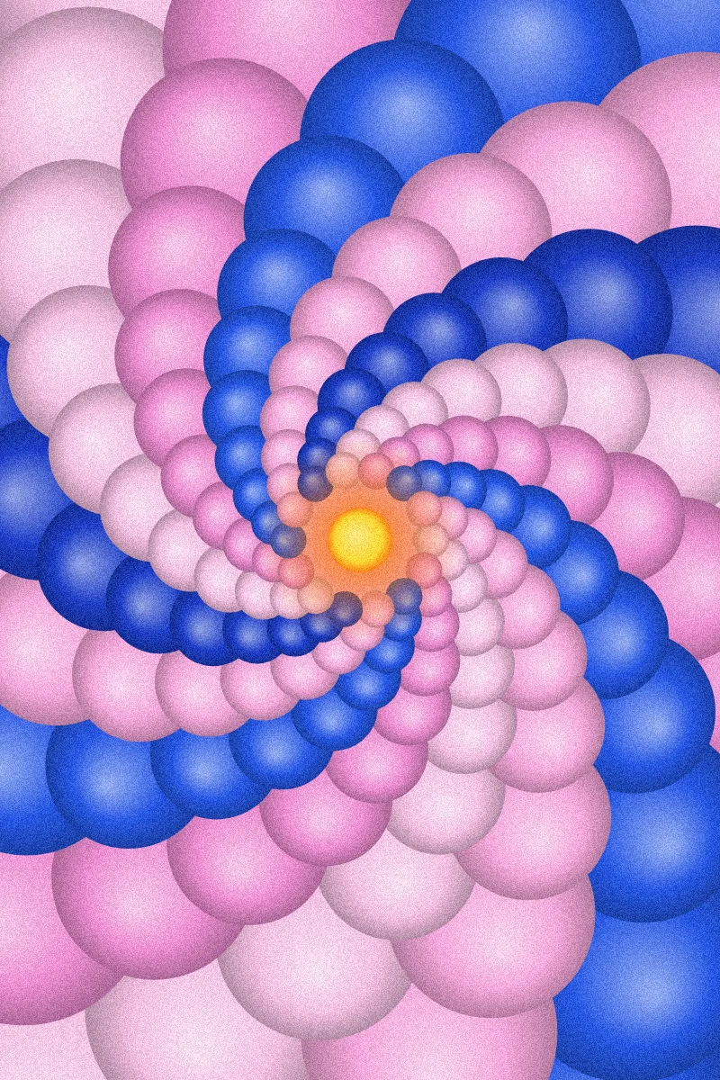 Dahlia — generative artwork by Lumen & Logic
