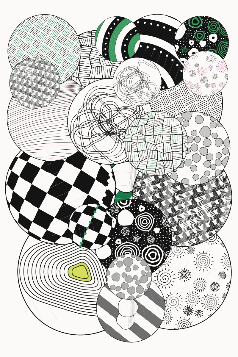 Disc Tangle — generative artwork by Lumen & Logic