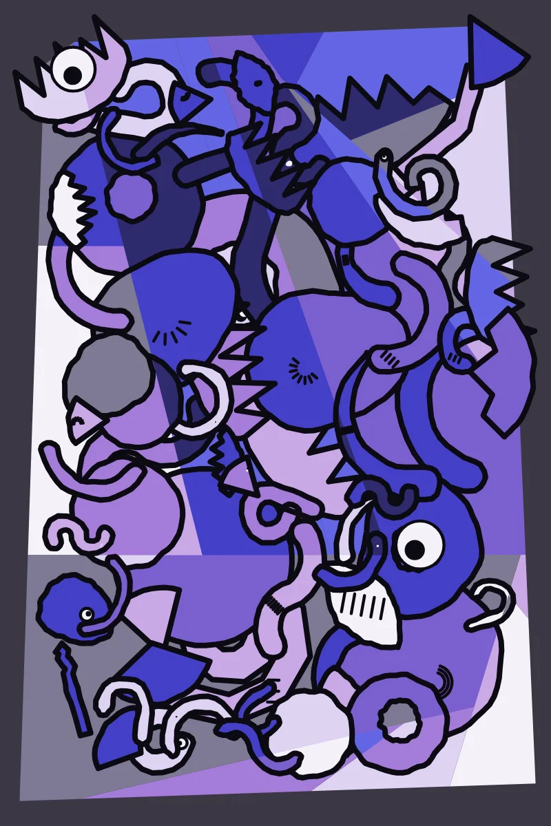Enamel Jam — generative artwork by Lumen & Logic
