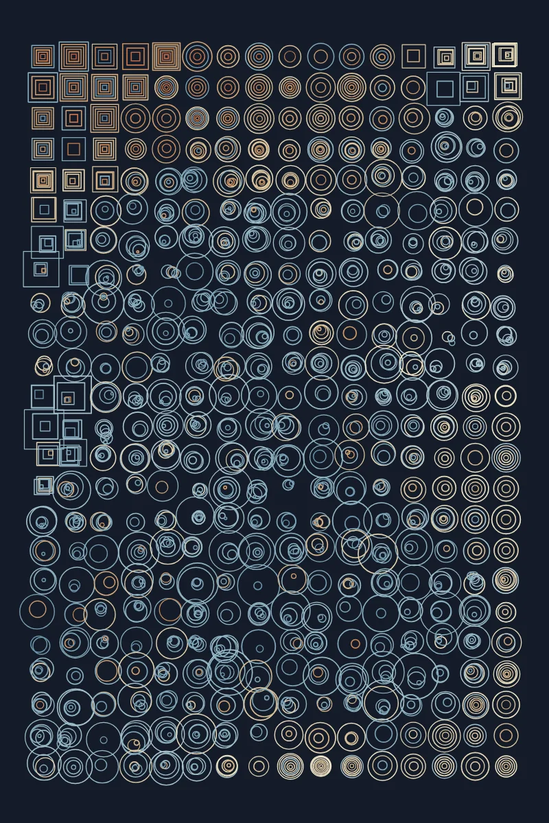 Entropy Grid — generative artwork by Lumen & Logic