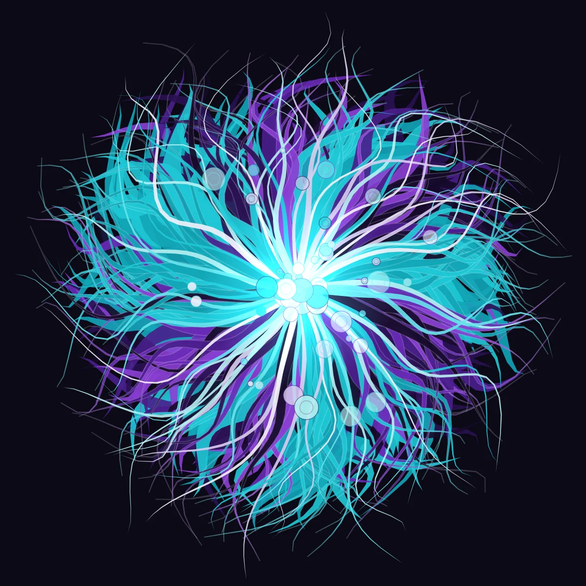 Fluid Pour — generative artwork by Lumen & Logic