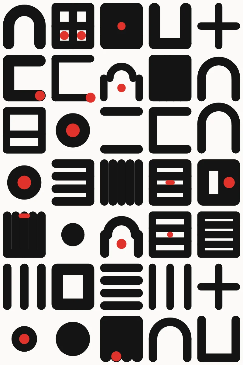 Glyph Grid — generative artwork by Lumen & Logic