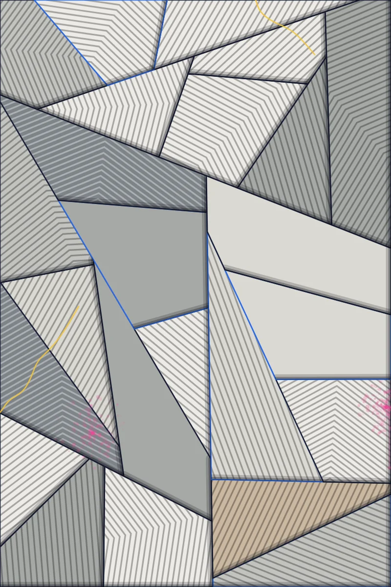 Graffiti Facets — generative artwork by Lumen & Logic