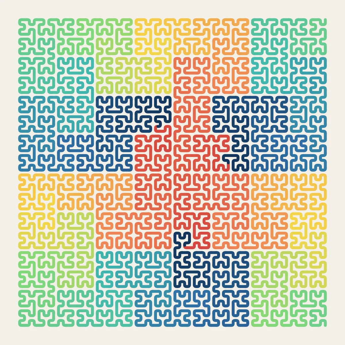 Hilbert — generative artwork by Lumen & Logic