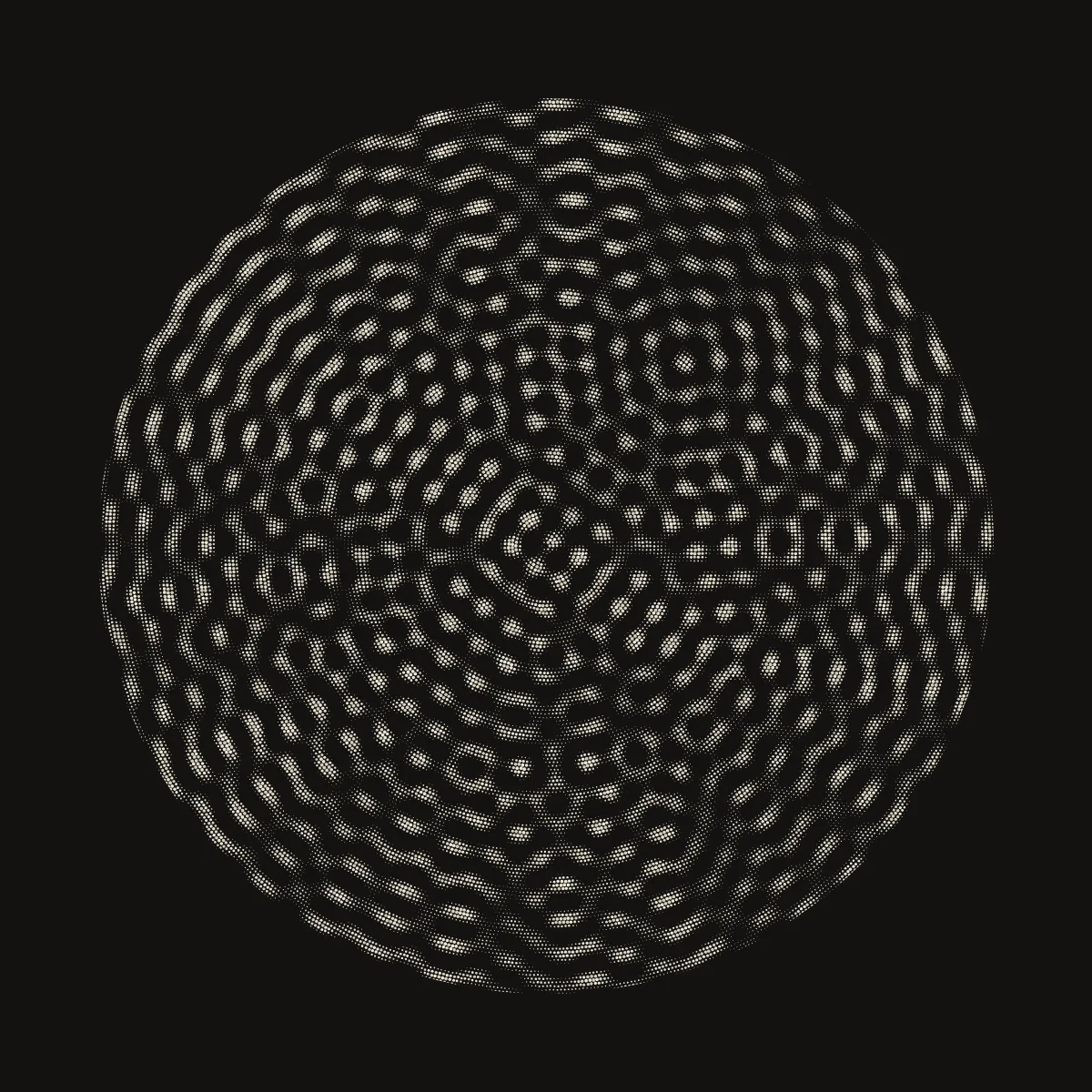 Moire Dots — generative artwork by Lumen & Logic