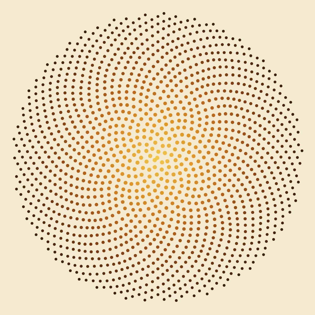 Phyllotaxis — generative artwork by Lumen & Logic