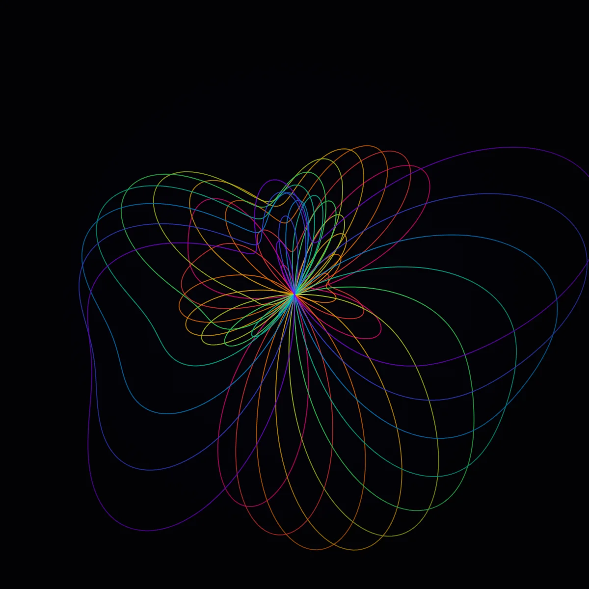 Polar Waves — generative artwork by Lumen & Logic