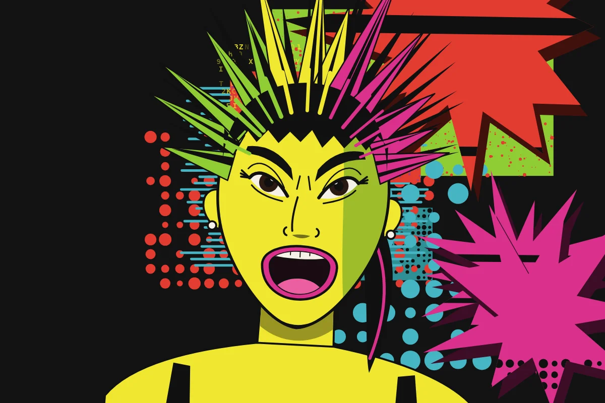 Punk Pop — generative artwork by Lumen & Logic