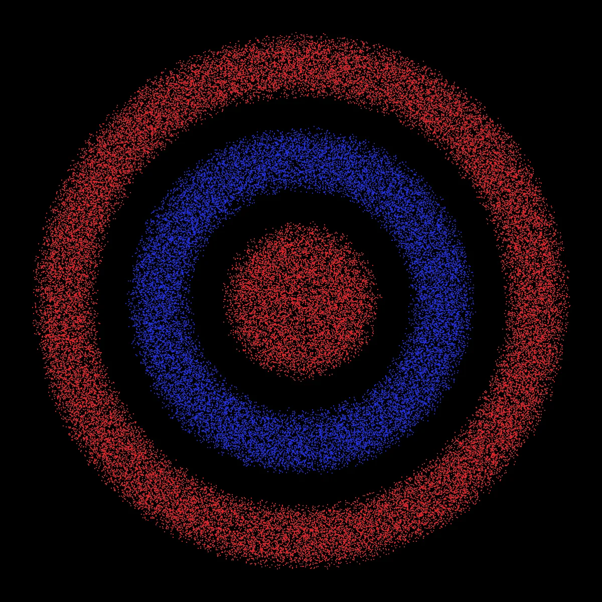 Scatter Rings — generative artwork by Lumen & Logic