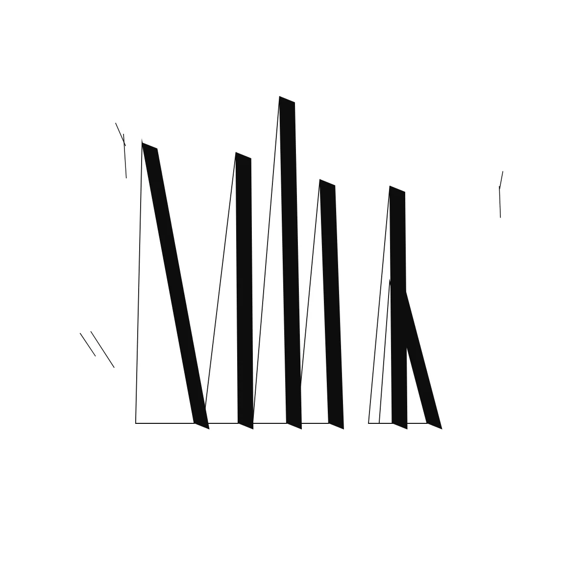 Shard Towers — generative artwork by Lumen & Logic
