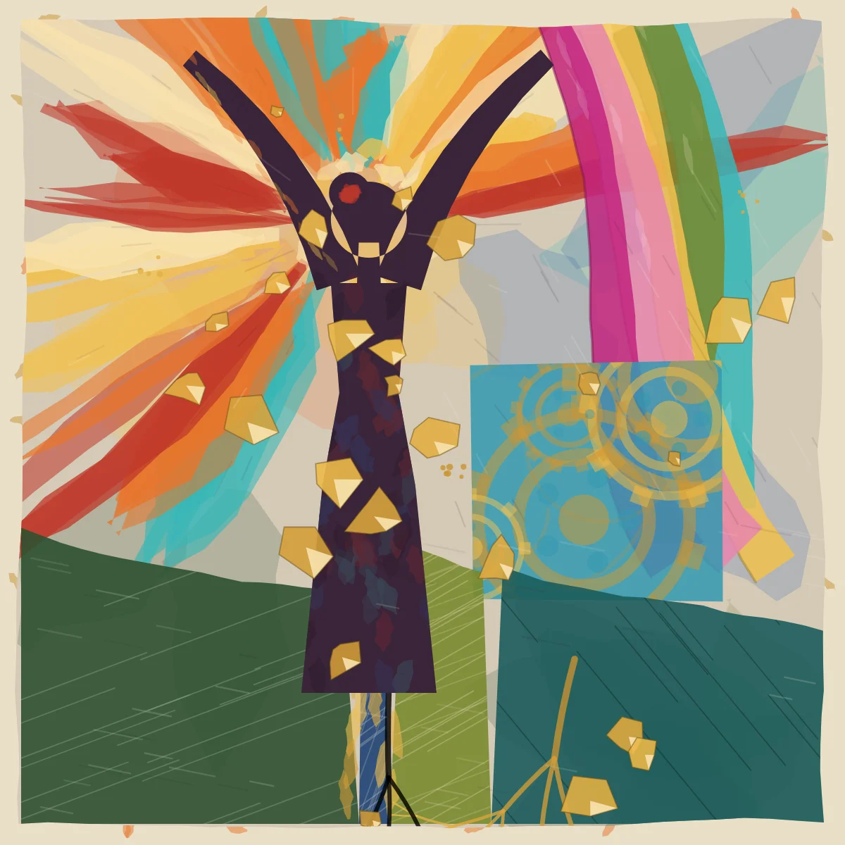 Solar Dancer — generative artwork by Lumen & Logic