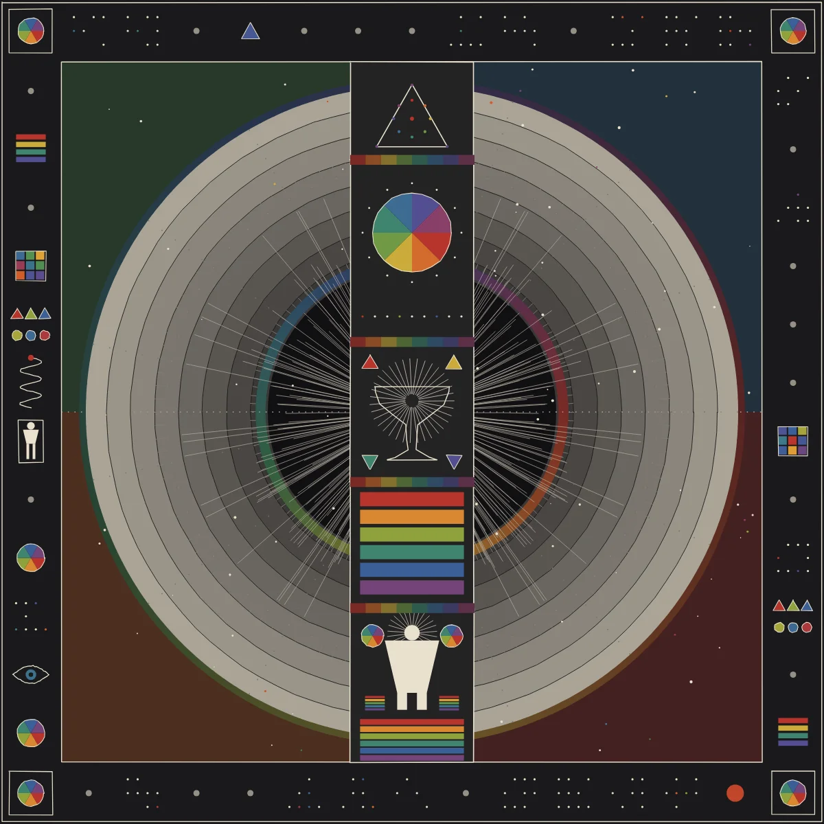 Spectrum Totem — generative artwork by Lumen & Logic