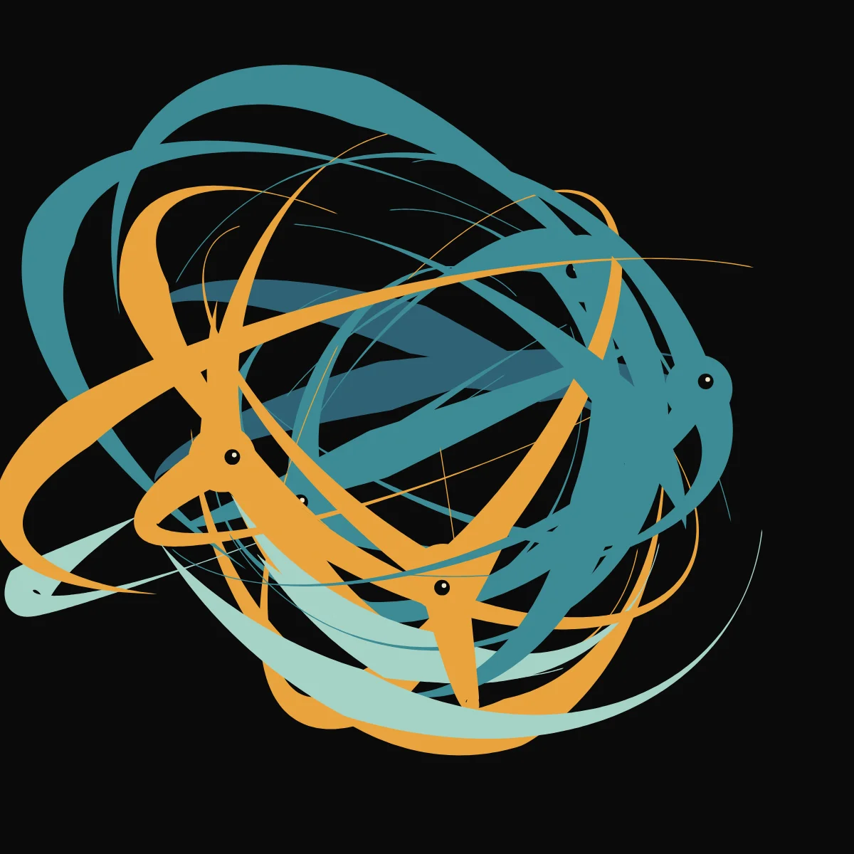 Swift Tangle — generative artwork by Lumen & Logic