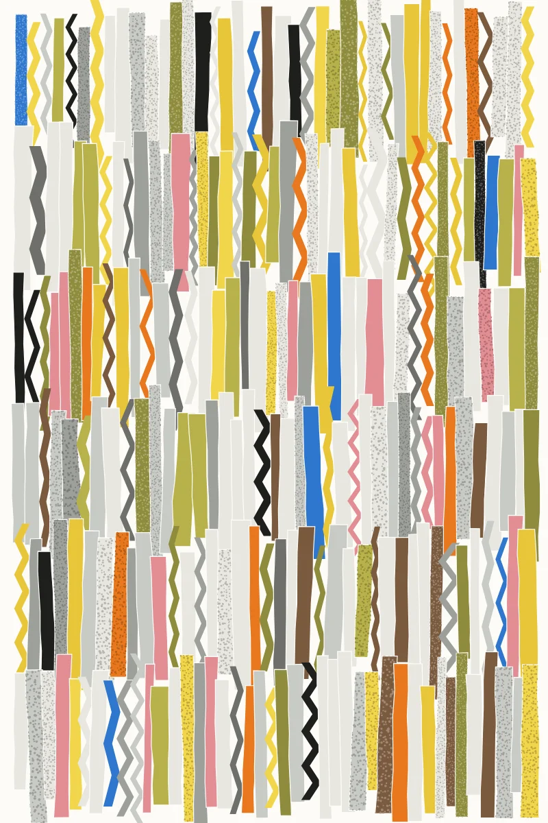 Torn Strips — generative artwork by Lumen & Logic