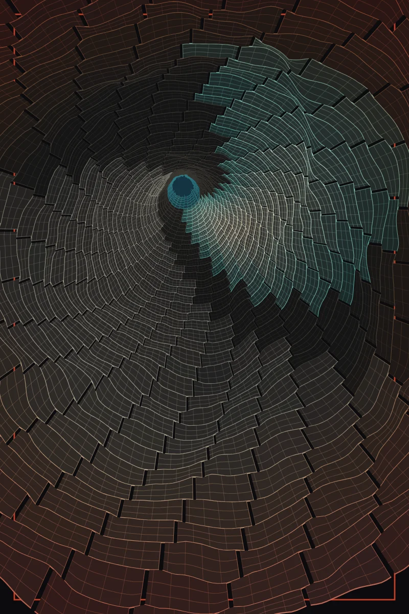 Undertow — generative artwork by Lumen & Logic